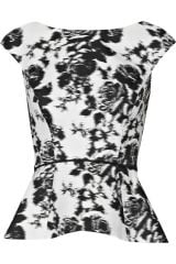 Floral top by Oscar de la Renta at Net A Porter