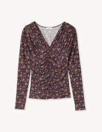 Floral tulle top - Tops Shirts Paris at Sandro