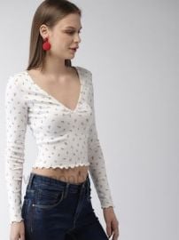 Floral v-neck Top by Forever 21 at Forever 21