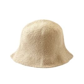 Florette Crochet Bucket Hat In Nude White BrunnaCo Wolf amp Badger at Wolf & Badger