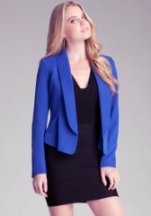 Flounce Collar Blazer at Bebe