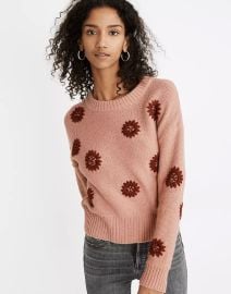 Flower Embroidered Pullover Sweater at Madewell