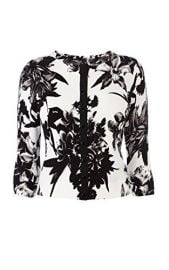 Flower Print Cardigan at Karen Millen