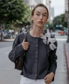 Flower Rib Jacket at Zara