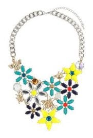 Flower and Bug Necklace at Topshop