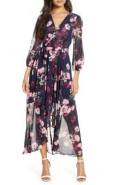 Flower print high low dress at Nordstrom