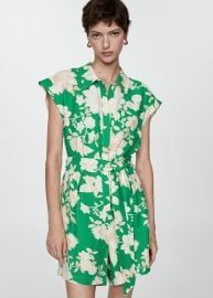 Flower short jumpsuit - Woman MANGO USA at Mango