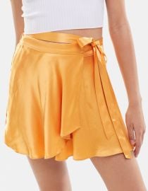  Flowing Satin Skirt by Bershka at ASOS