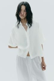 Flowy Short Sleeve Shirt at Zara