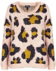 Fluffy Animal Sweater at Topshop