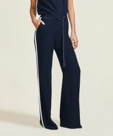 Fluid Crepe Belted Ruthie Pant by Pearl by Lera Rose at Pearl NYC