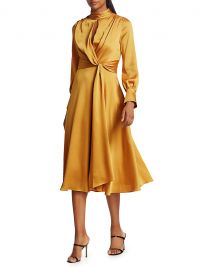 Fluid Satin Midi Dress at Saks Fifth Avenue