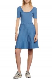 Flyn Bead Detail Fit  amp  Flare Knit Dress   Nordstrom at Nordstrom