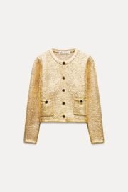 Foil Knit Cardigan at Zara