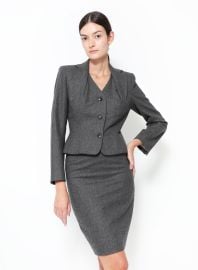 Folded Lapel Skirt Ensemble Authentic Vintage ReSee at Resee