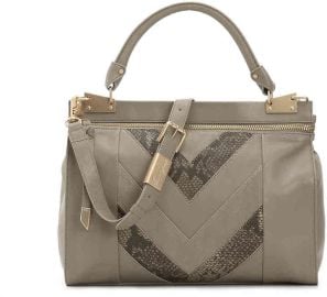 Foley Corinna Dione Cerberus Leather Satchel at Amazon