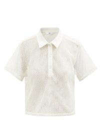 Folo cropped fishnet polo top at Matches