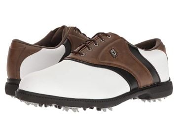 FootJoy Originals Cleated Plain Toe Twin Saddle  com at Zappos