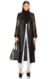 For FWRD Leather Trench Coat by Frame at Forward