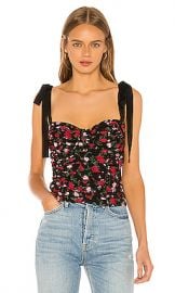 For Love  amp  Lemons Tainted Bustier Top in Rose from Revolve com at Revolve