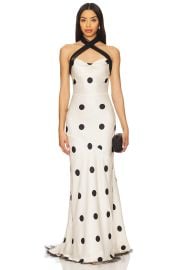 For Love Lemons Dorothy Dot Gown In Cream at Revolve