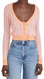 For Love Lemons Phoebe Pointelle Cardigan at Shopbop