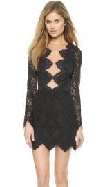 For Love andamp Lemons Noir Lace Mini Dress in Black at Shopbop