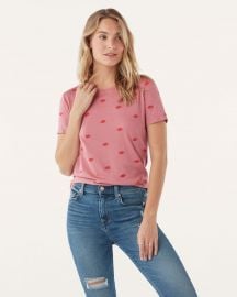 For The Love of Embroidered Lips Top by Splendid at Splendid