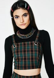 Forest Conflict of Interest Plaid Top at Dolls Kill