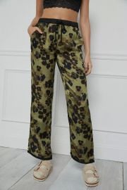 Forest Floral Wide-Leg Pants at Anthropologie