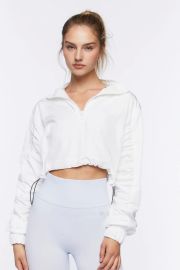 Forever 21 Active Ruched Sleeve Windbreaker at Forever 21