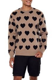 Forever 21 Heart Print Sweater at Forever 21