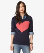 Forever 21 Heart sweater at Forever 21