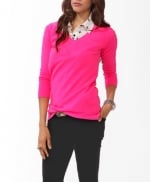 Forever 21 Pink sweater at Forever 21