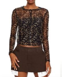 Forever 21 Sheer Cheetah Cardigan at Forever 21