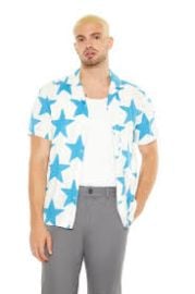 Forever 21 Star Print Button Up Shirt at Forever 21