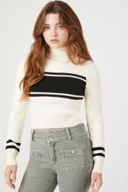 Forever 21 Striped Turtleneck Sweater at Forever 21