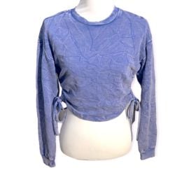 Forever 21 Tops Nwt Forever 2 F21 Rusty Athletic Pullover Drawstring Purple Cropped Top S Small Poshmark at Poshmark