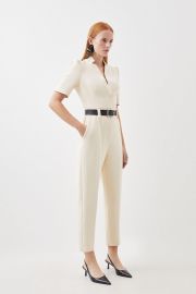 Forever Belted Jumpsuit at Karen Millen