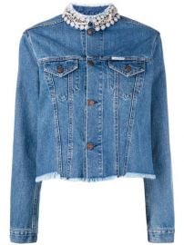 Forte Dei Marmi Couture Embellished Collar Denim Jacket - Farfetch at Farfetch