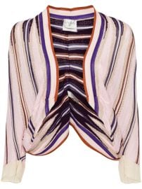 Forte Forte Striped batwing-sleeve Cardigan - at Farfetch