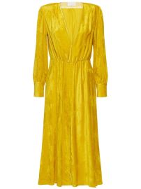 Forte Forte Velvet Stretch Viscose Midi Dress at Luisaviaroma