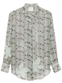 Forte Forte snake-print Shirt Green at Farfetch
