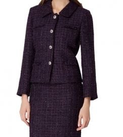 Four-Button Boucle Jacket by Tahari ASL at Amazon