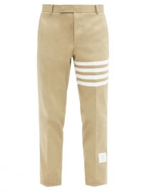 Four-bar cotton chinos at Matches