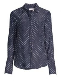 Frame - Clean Polka Dot Blouse at Saks Fifth Avenue