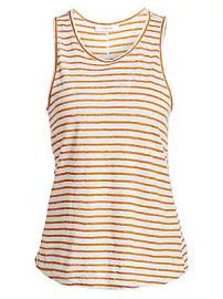 Frame - Linen Striped Tank Top at Saks Fifth Avenue