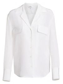 Frame - Pocket Silk Button-Down at Saks Fifth Avenue