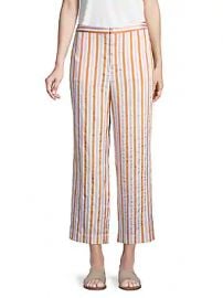 Frame - Striped Wide-Leg Pants at Saks Off 5th