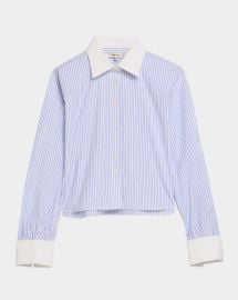 Frame Charles Shirt in Oxford Blue Multi at Neiman Marcus